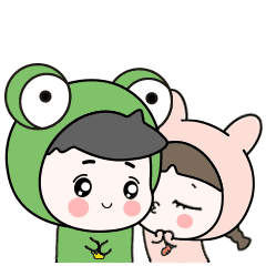 蛙哥兔姐萌萌哒表情包