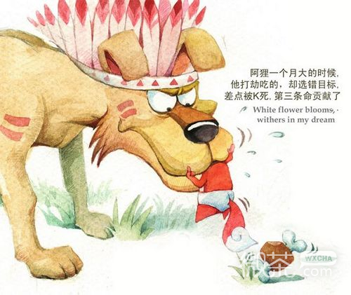关于阿狸有九条命的故事插画 据说，阿狸是只九命小猫呐