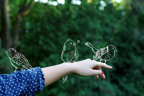 唯美治愈系清新风格图片 不再代受你的伤,不再多管你不绝的愁