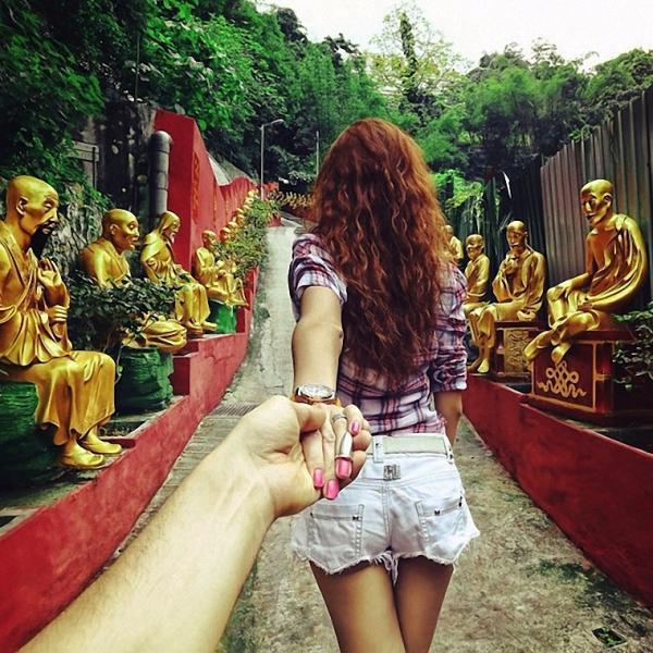 唯美情侣个性欧美拉手图片 我牵着你的手一起慢慢变Lao