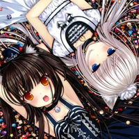 最新可爱姐妹卡通头像 好看的闺蜜动漫微信双人头像