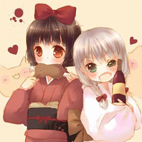 最新可爱姐妹卡通头像 好看的闺蜜动漫微信双人头像