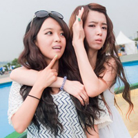 2017唯美可爱的微信姐妹头像 逃避这疲倦的爱情