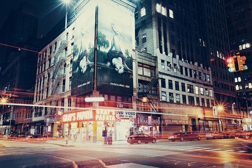 纽约夜色美景大图 让我们游走在夜色下的纽约街头吧