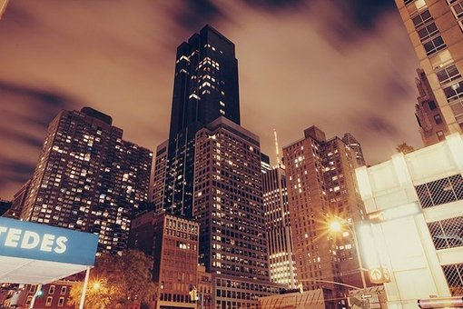 纽约夜色美景大图 让我们游走在夜色下的纽约街头吧