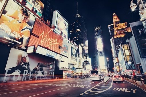 纽约夜色美景大图 让我们游走在夜色下的纽约街头吧