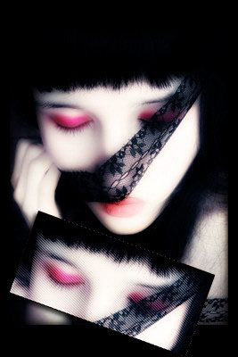 非主流黑色视觉人物图片:阳光明媚,却给我无限恐慌