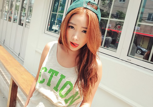 韩流女神气质唯美个性大图 护卫不住爱情的我,失掉了太多的幸福