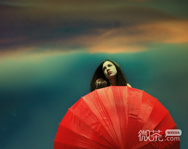 治愈系唯美意境欧美图片女生 给自己多点阳光，给自己多点雨水