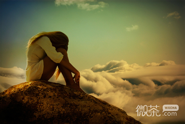 治愈系唯美意境欧美图片女生 给自己多点阳光，给自己多点雨水