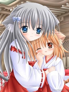 楚楚动人的卡通美女 可爱的手机图片壁纸 好看的动漫图图