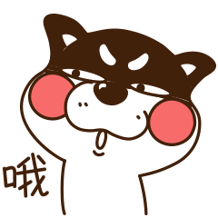 呆B黑静态聊天表情包