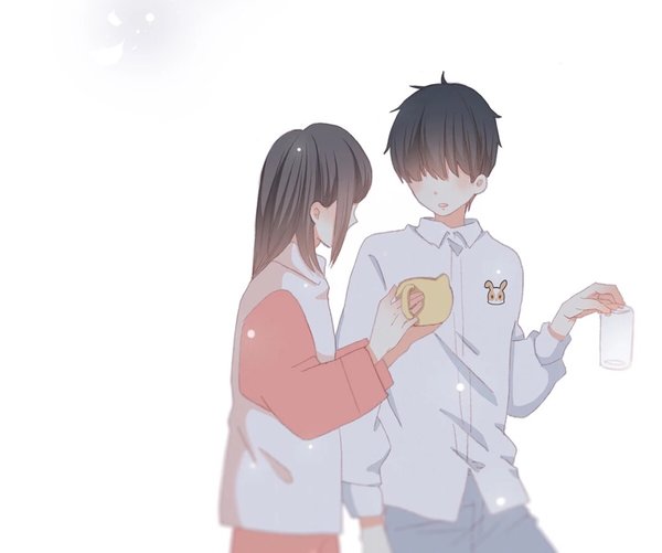 动漫情侣一男一女图片大全 爱与被爱都是一种运气