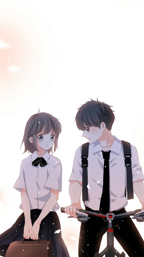 动漫情侣一男一女图片大全 爱与被爱都是一种运气