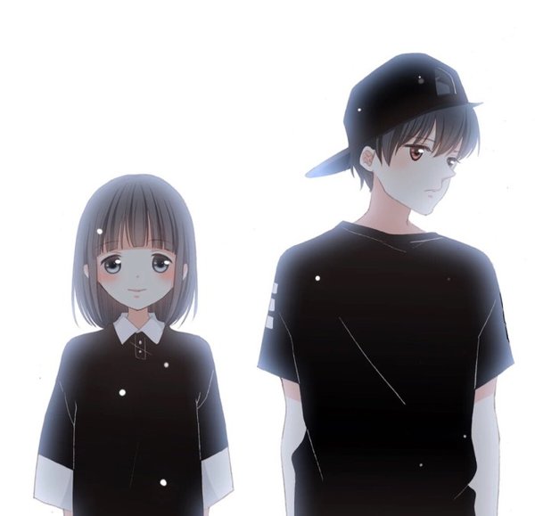 动漫情侣一男一女图片大全 爱与被爱都是一种运气