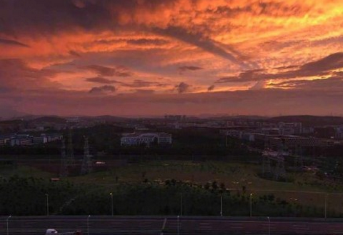雨后南京晚霞惊艳朋友圈 南京唯美晚霞风景图片浪漫系列