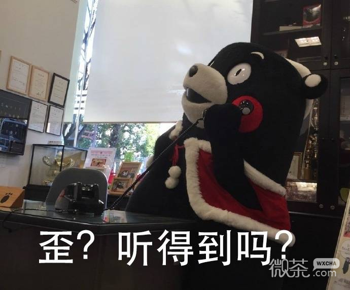 熊本熊打电话微信表情包