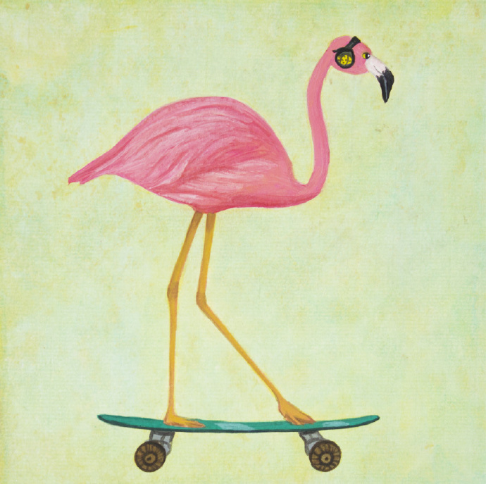 小红鹤聊天背景图