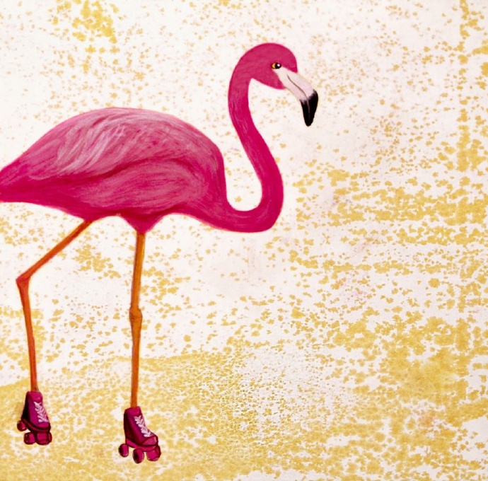 小红鹤聊天背景图