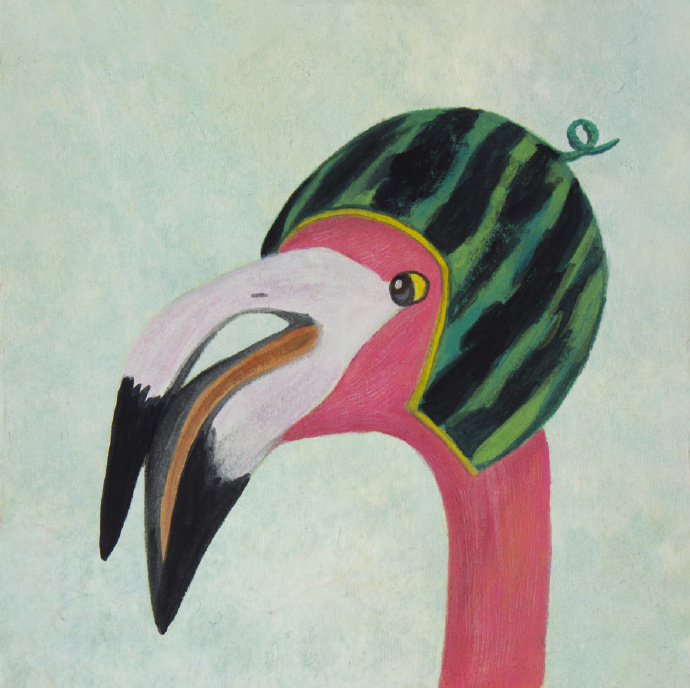 小红鹤聊天背景图