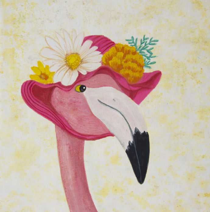 小红鹤聊天背景图