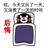 熊本熊暑假在家的表情包