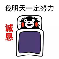 熊本熊暑假在家的表情包