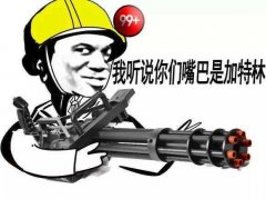加特林冒蓝火表情包