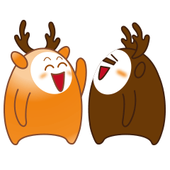 鹿小萌和鹿小贱微信表情包