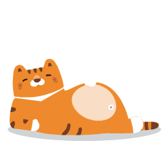 幸福猫咪阿福微信表情包