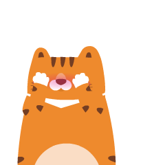 幸福猫咪阿福微信表情包