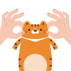 幸福猫咪阿福微信表情包