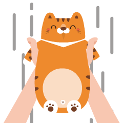 幸福猫咪阿福微信表情包