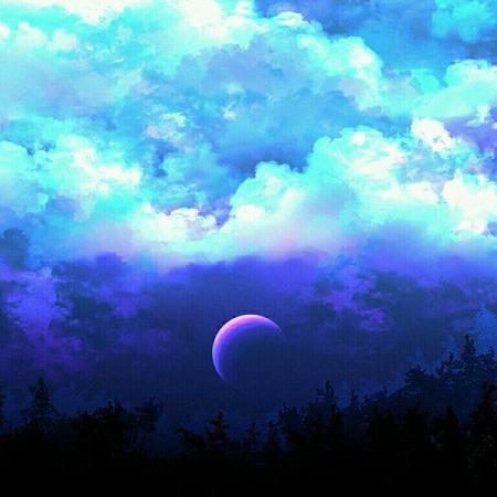 关于月光唯美微信聊天背景图