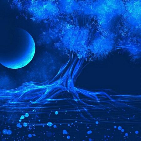 关于月光唯美微信聊天背景图