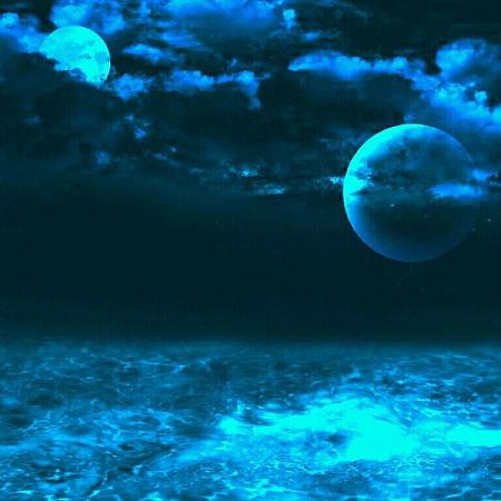 关于月光唯美微信聊天背景图