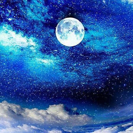 关于月光唯美微信聊天背景图