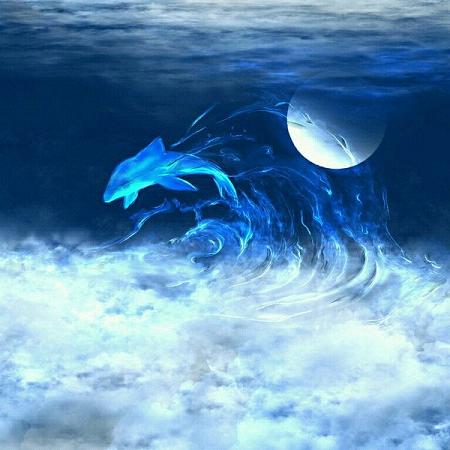 关于月光唯美微信聊天背景图