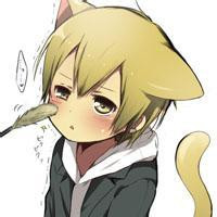 动漫超萌版猫耳微信情侣头像