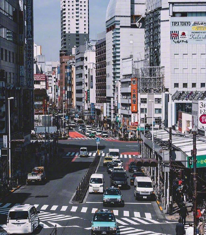 日本东京街景素材图片