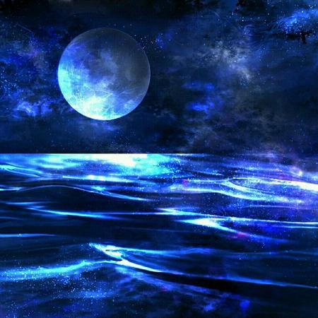 关于月光唯美微信聊天背景图