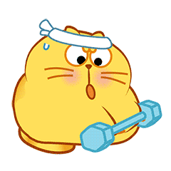 开心猫夏日微信表情包第9弹