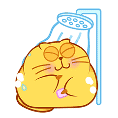 开心猫夏日微信表情包第9弹