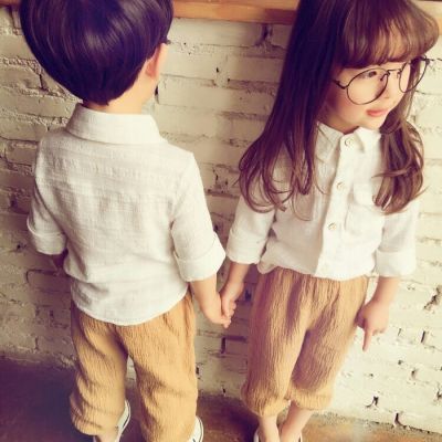 超萌小孩系列微信情侣头像