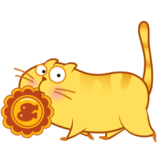 呆萌可爱开心猫微信恶搞表情包