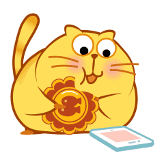 呆萌可爱开心猫微信恶搞表情包