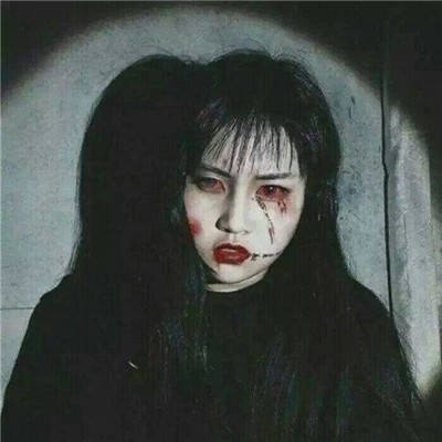 重口味病态系列微信血腥女头