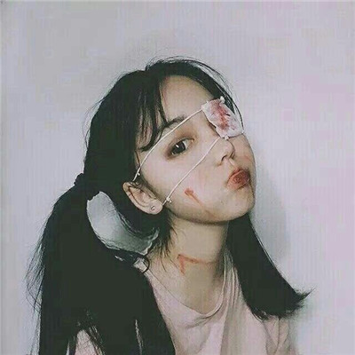 重口味病态系列微信血腥女头