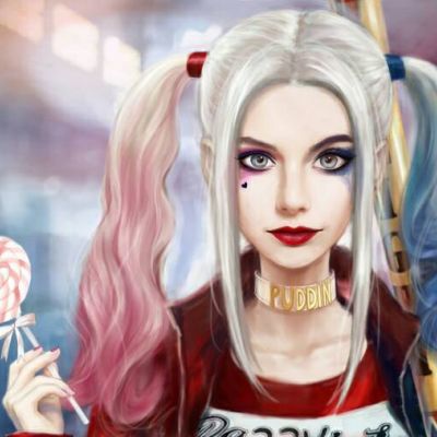 帅气迷人小丑女系列微信女生头像