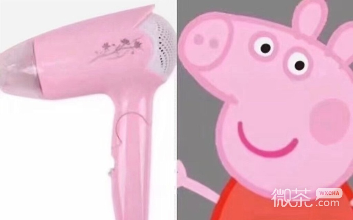 爆笑小猪佩奇吹风机系列微信表情包